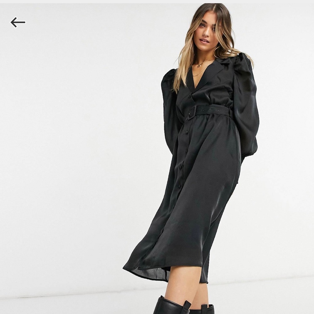 ASOS Black Midi Dress